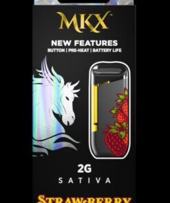 MKX Strawberry Cough 2g Disposable – Potent THC Vape with Sweet Strawberry Flavor